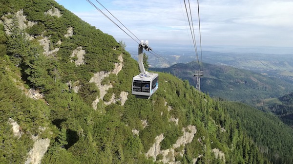 A cable car