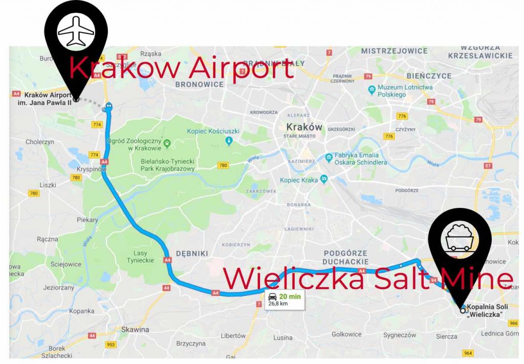 krakow-airport-to-saltmine