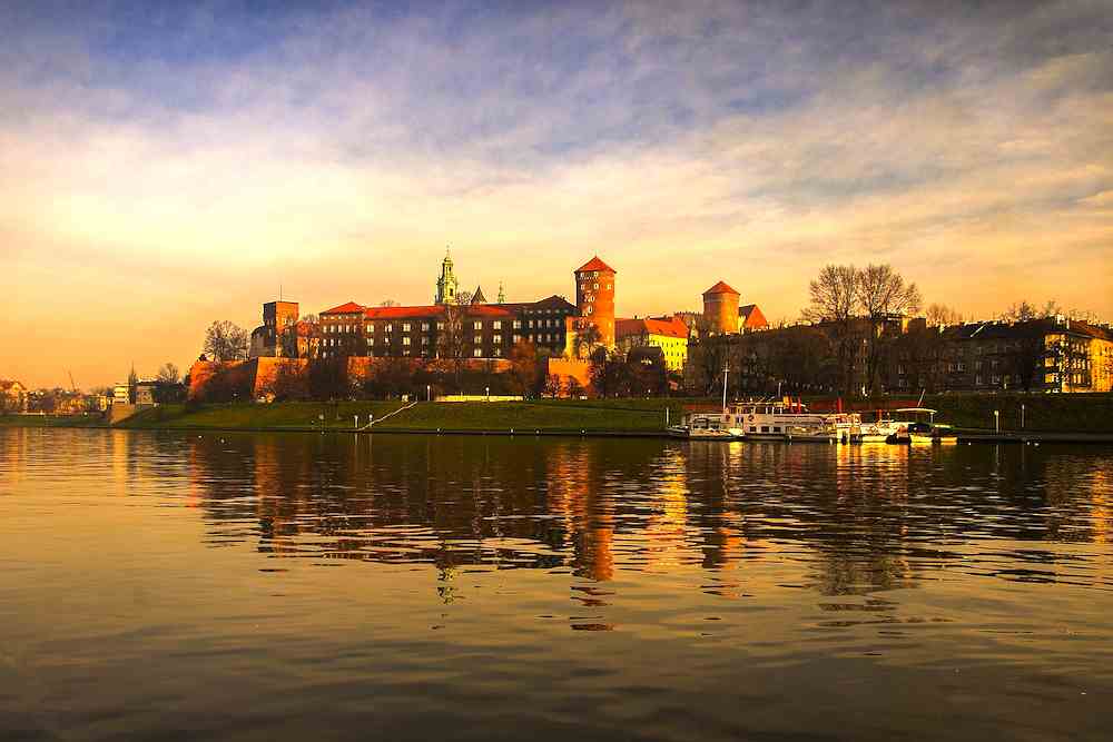 Wawel Castle Krakow panorama