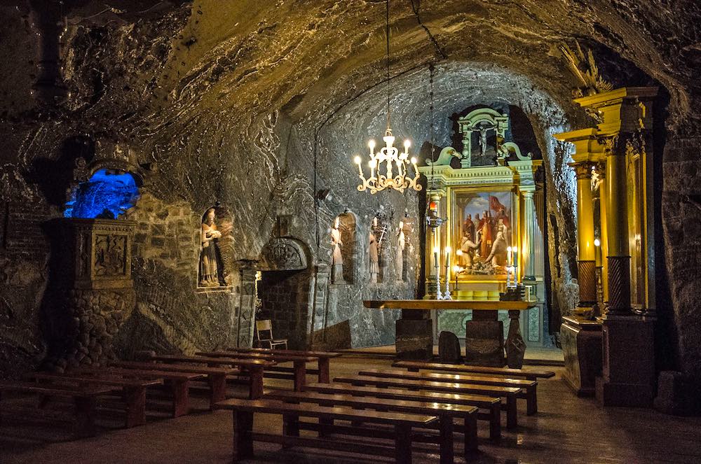 salt mine bochnia wieliczka poland unesco lesser trail before kaplica św kingi kopalnia