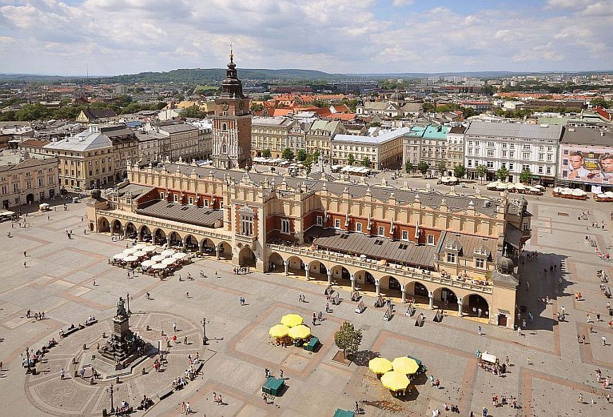 bird-eye view on the Main Market Square krakow-interesting-facts-main-market-square
