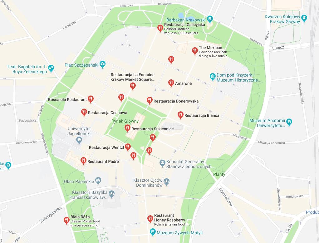 krakow-restaurants-map krakow-restaurants-map