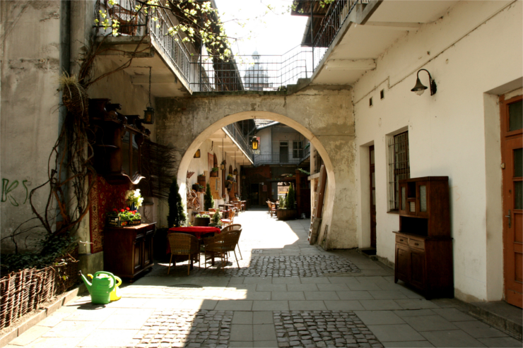 courtyard from the steven spielberg film schindler's list