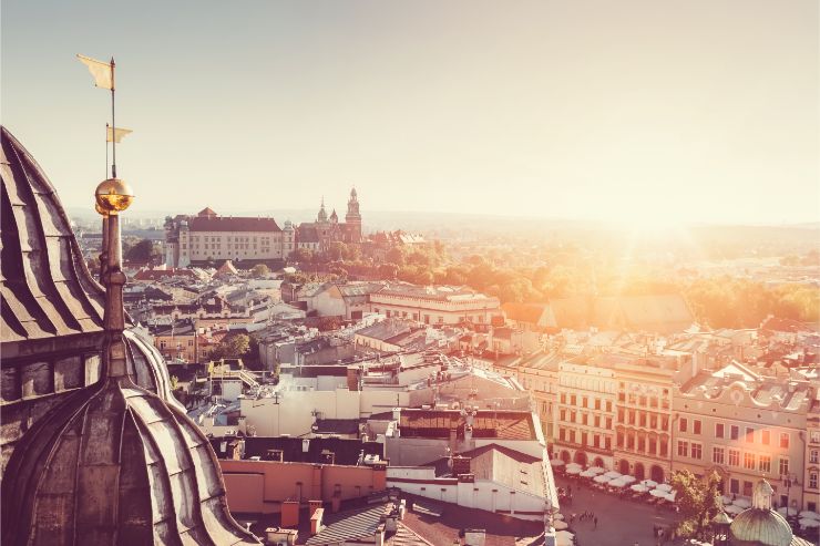 Krakow sunset krakow sunset