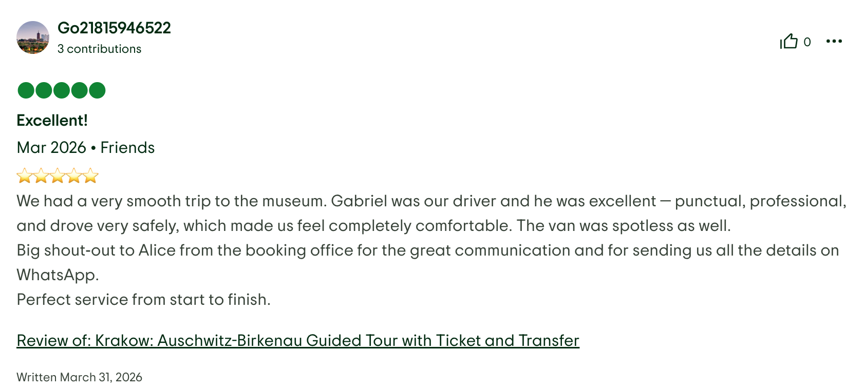 TripAdvisor review 8