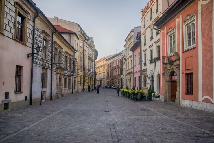 Krakow tenement houses