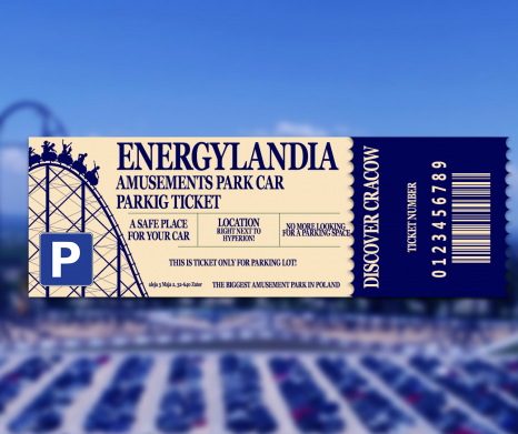 Energylandia Amusement Park Car Parking ticket