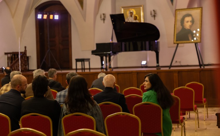 Audience during performance Chopin Piano Concert